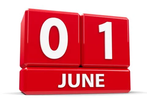 Cubes 1st June Stock Illustration