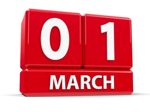 Cubes 1st March Stock Illustration