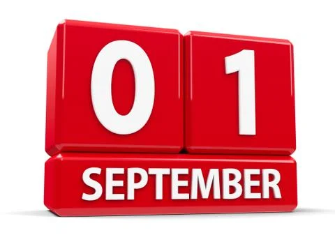 Cubes 1st September Stock Illustration