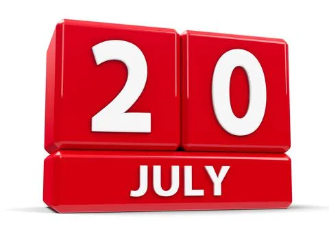 Cubes 20th July Stock Illustration