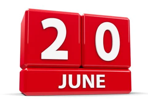 Cubes 20th June Stock Illustration