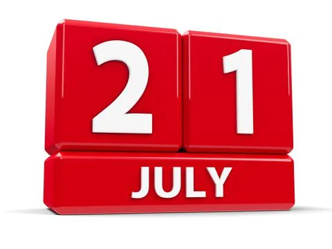 Cubes 21st July Stock Illustration