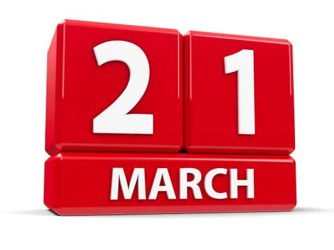 Cubes 21st March Stock Illustration