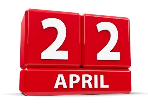 Cubes 22nd April Illustrazione stock