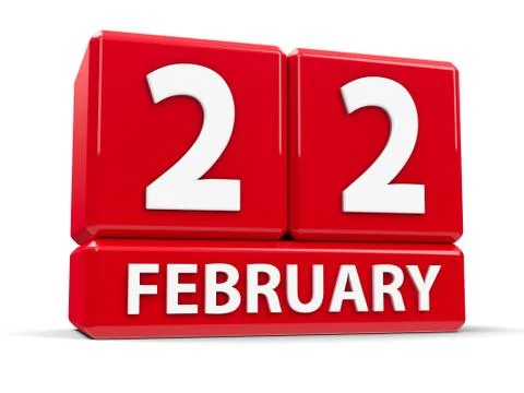 Cubes 22nd February Stock Illustration