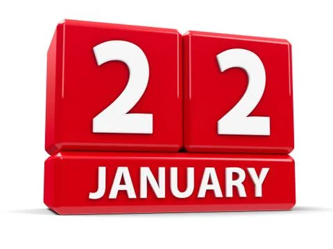 Cubes 22nd January Stock Illustration