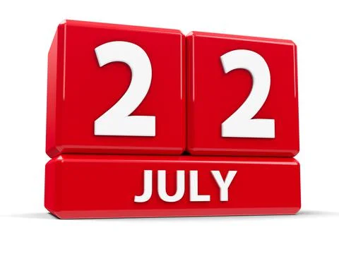 Cubes 22nd July Stock Illustration