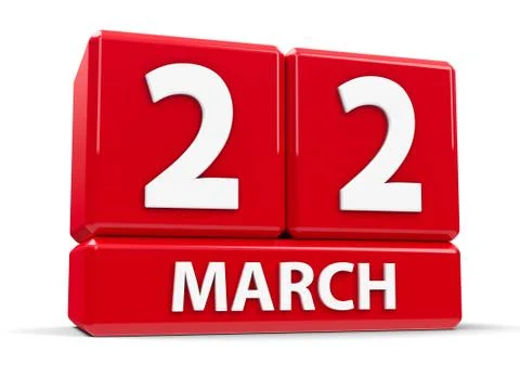 Cubes 22nd March Stock Illustration