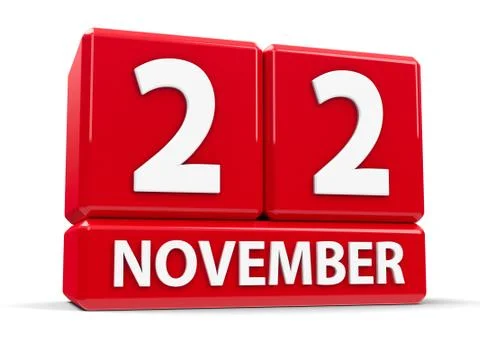 Cubes 22nd November 库存插图