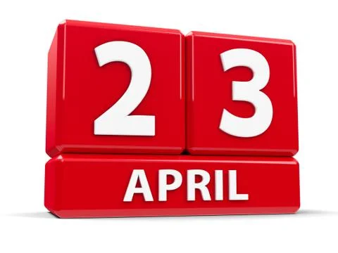 Cubes 23rd April Stock Illustration