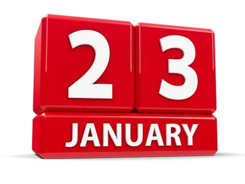 Cubes 23rd January Stock Illustration