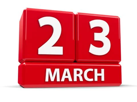 Cubes 23rd March Stock Illustration