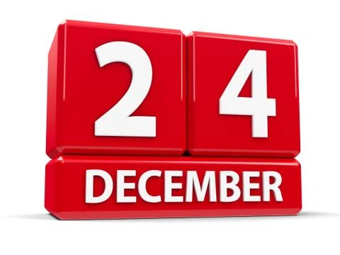 Cubes 24th December Illustrazione stock