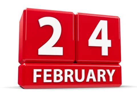 Cubes 24th February Stock Illustration