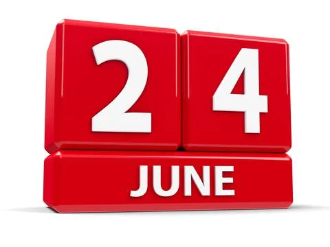 Cubes 24th June Stock Illustration