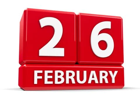 Cubes 26th February Stock Illustration