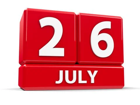 Cubes 26th July Stock Illustration