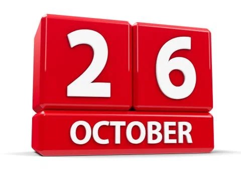 Cubes 26th October Stock Illustration