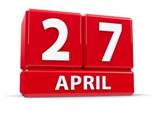 Cubes 27th April Stock Illustration