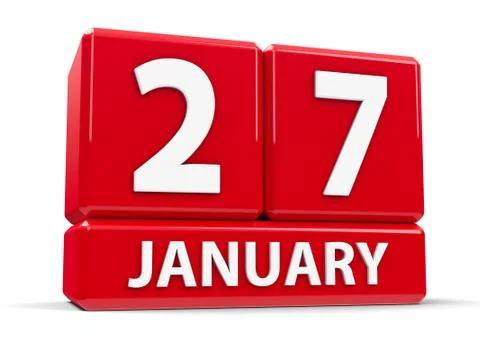 Cubes 27th January Stock-Illustration