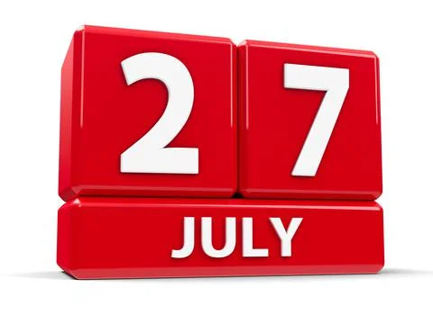 Cubes 27th July Stock Illustration