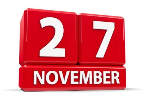Cubes 27th November Stock Illustration