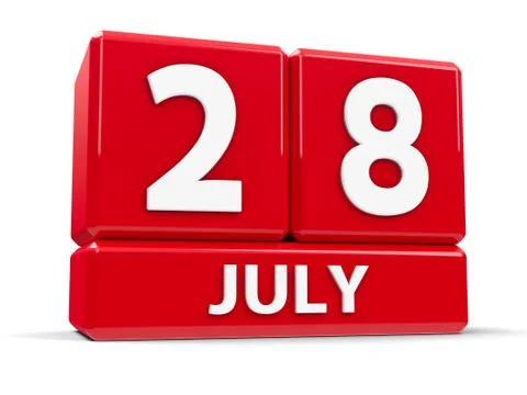 Cubes 28th July Stock Illustration