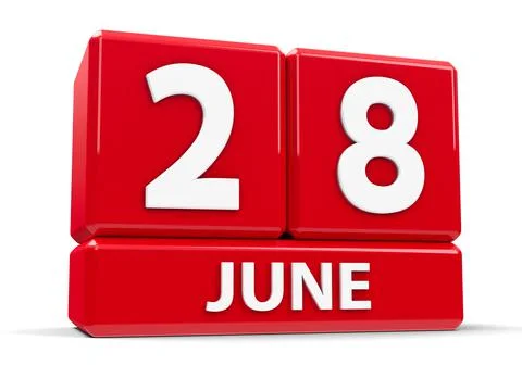 Cubes 28th June Stock Illustration