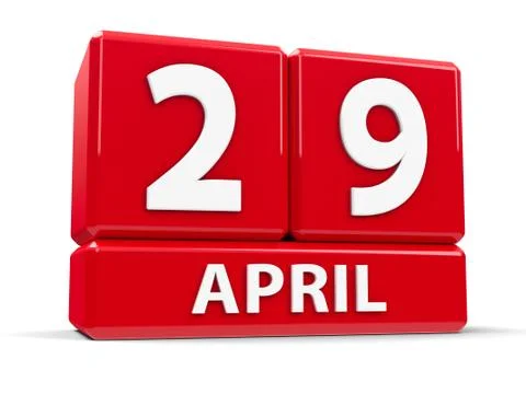 Cubes 29th April Illustrazione stock