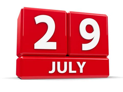 Cubes 29th July Stock Illustration