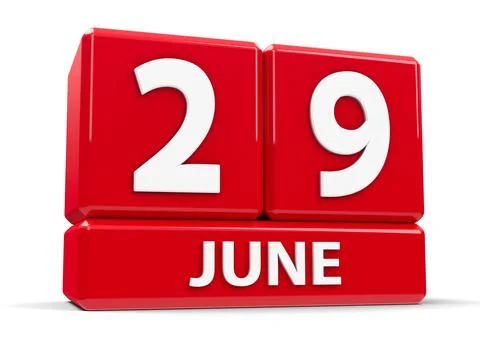 Cubes 29th June Stock Illustration