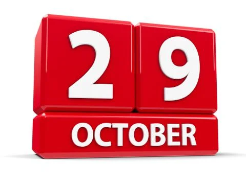 Cubes 29th October Stock Illustration