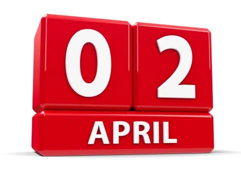 Cubes 2nd April Illustrazione stock