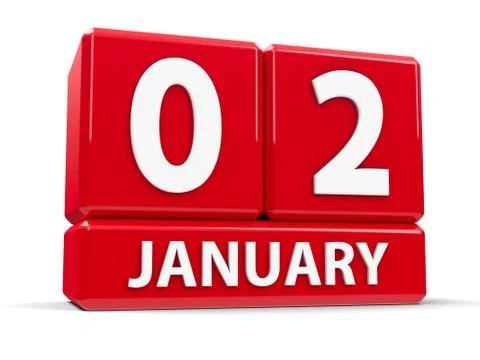 Cubes 2nd January Stock Illustration