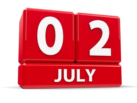 Cubes 2nd July Stock Illustration