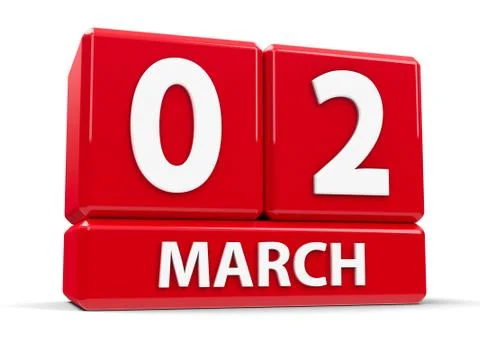 Cubes 2nd March Stock Illustration