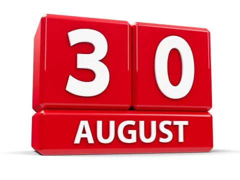 Cubes 30th August Illustrazione stock