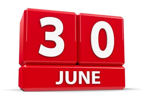 Cubes 30th June 库存插图