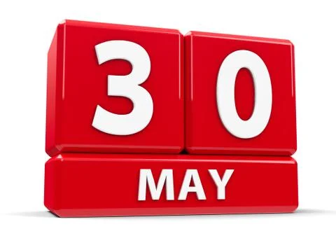 Cubes 30th May Stock Illustration