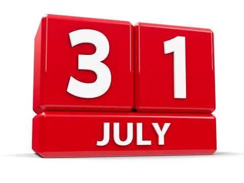 Cubes 31st July Stock Illustration