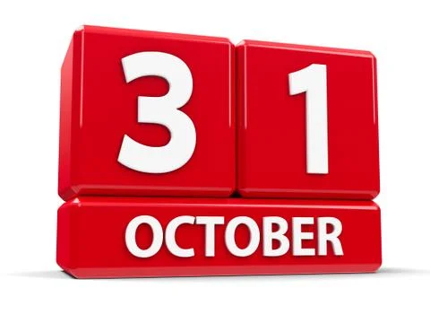 Cubes 31st October Stock Illustration