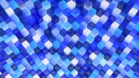 Cubes 3d background. Geometric wallpaper. 3d blocks. Glass shapes. Stock Illustration