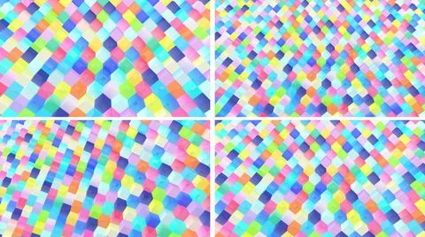 Cubes 3d backgrounds. Square shapes. 3d wallpapers. Abstract blocks. イラスト素材