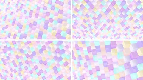 Cubes 3d backgrounds. Square shapes. 3d wallpapers. Abstract blocks. Stock-Illustration