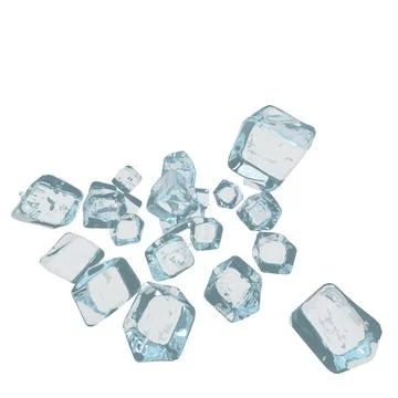 Cubes 3d made of ice Stockillustratie