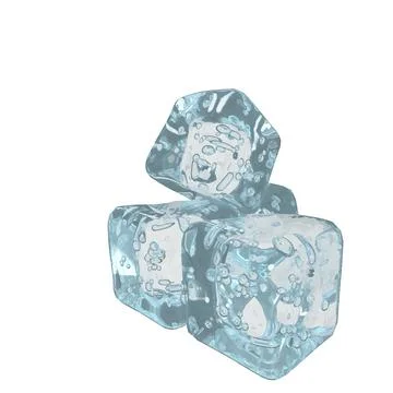 Cubes 3d made of ice イラスト素材