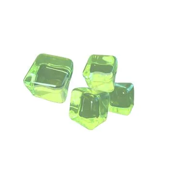 Cubes 3d made of ice Stock Illustration