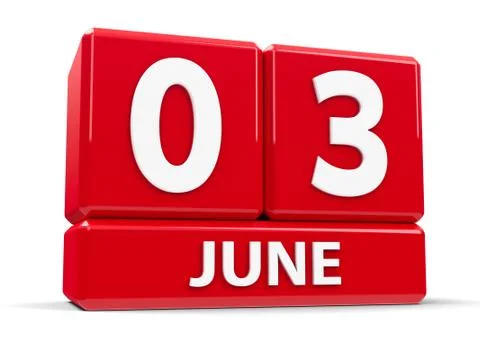 Cubes 3rd June Stock Illustration