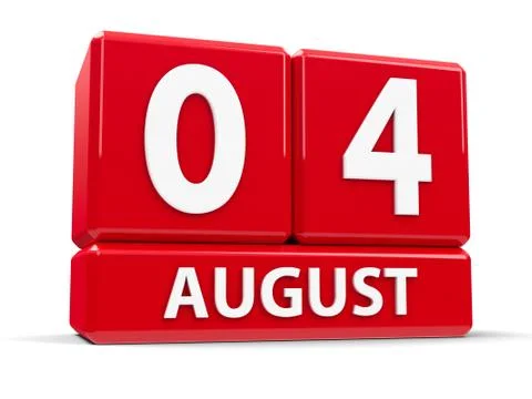 Cubes 4th August Stock Illustration