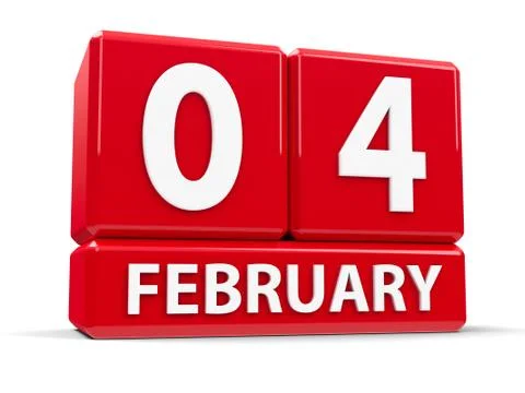 Cubes 4th February Illustrazione stock